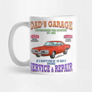 Dad's Garage Muscle Car Racing Hot Rod Novelty Gift Mug